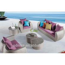 DE- (48) gebrauchte Hotel Terrasse Möbel zum Verkauf Rattan Hotel Sofa Set